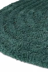 Tappeto da bagno ovale - Embla (verde scuro)