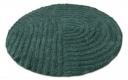 Tappeto da bagno rotondo - Embla (verde scuro)