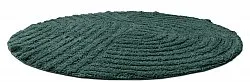 Tappeto da bagno rotondo - Embla (verde scuro)