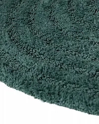 Tappeto da bagno rotondo - Embla (verde scuro)