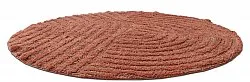 Tappeto da bagno rotondo - Embla (terracotta)