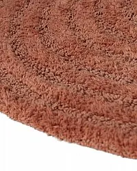 Tappeto da bagno rotondo - Embla (terracotta)