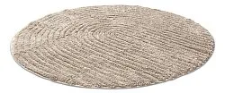 Tappeto da bagno rotondo - Evena (beige)