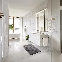 Tappeto da bagno - Evena (grigio scuro)