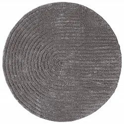 Tappeto da bagno rotondo - Evena (grigio scuro)