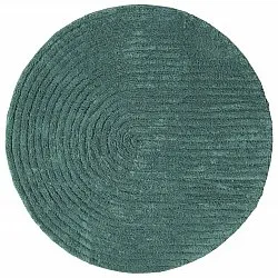 Tappeto da bagno rotondo - Evena (verde scuro)