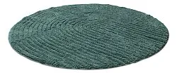 Tappeto da bagno rotondo - Evena (verde scuro)