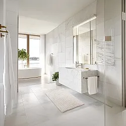 Tappeto da bagno - Evena (bianco)