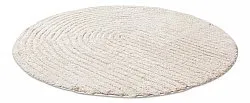 Tappeto da bagno rotondo - Evena (bianco)