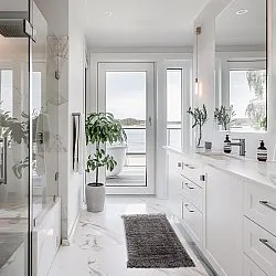 Tappeto da bagno - Flynn (grigio scuro)