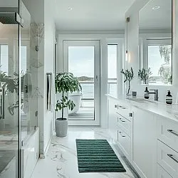 Tappeto da bagno - Franny (verde scuro)