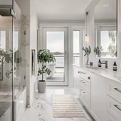 Tappeto da bagno - Franny (bianco)