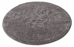 Tappeto da bagno rotondo - Gertie (grigio scuro)