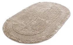 Tappeto da bagno ovale - Nila (beige)