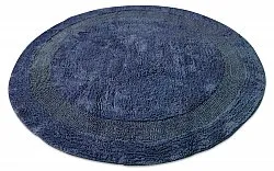 Tappeto da bagno rotondo - Nila (blu)