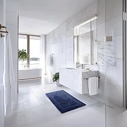 Tappeto da bagno - Nila (blu)