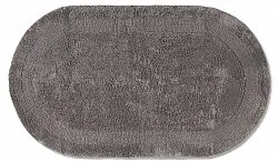 Tappeto da bagno ovale - Nila (grigio scuro)