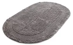 Tappeto da bagno ovale - Nila (grigio scuro)