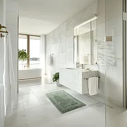 Tappeto da bagno - Nila (verde chiaro)