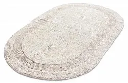 Tappeto da bagno ovale - Nila (bianco)