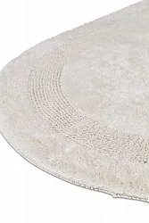 Tappeto da bagno ovale - Nila (bianco)