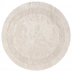 Tappeto da bagno rotondo - Nila (bianco)