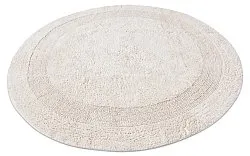 Tappeto da bagno rotondo - Nila (bianco)