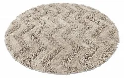 Tappeto da bagno rotondo - Tressa (beige)