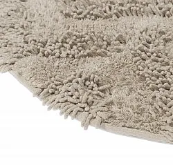 Tappeto da bagno rotondo - Tressa (beige)