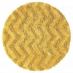 Tappeto da bagno rotondo - Tressa (giallo)