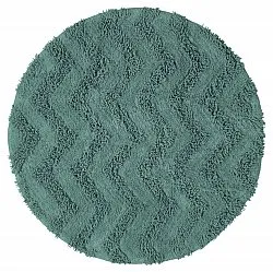 Tappeto da bagno rotondo - Tressa (verde scuro)