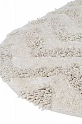 Tappeto da bagno rotondo - Tressa (bianco)