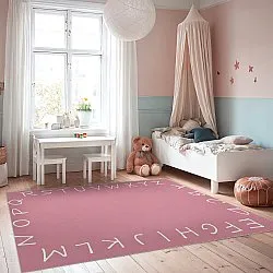 Tappeti per bambini - Alphabetic Border (rosa)