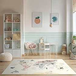 Tappeti per bambini - Animal Map (beige)