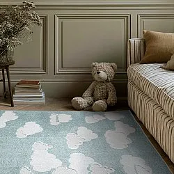Tappeto per Bambini - Cloudy Sky (blu)