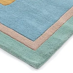 Tappeto per Bambini - Giraffe Hand Tufted Wool Premium (azzurro/multiplo)