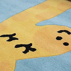 Tappeto per Bambini - Giraffe Hand Tufted Wool Premium (azzurro/multiplo)