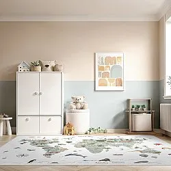 Tappeti per bambini - Kids World Map (verde)