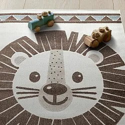 Tappeto per Bambini - Kind Lion (crema/blu)