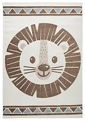 Tappeto per Bambini - Kind Lion (crema/blu)