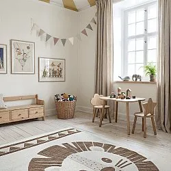 Tappeto per Bambini - Kind Lion (crema/marrone)