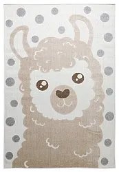 Tappeto per Bambini - Kind Llama (crema/marrone)