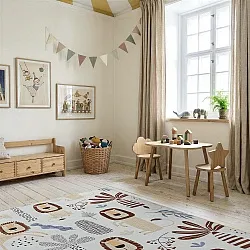 Tappeti per bambini - Lion Friends (beige)