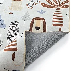 Tappeti per bambini - Lion Friends (beige)