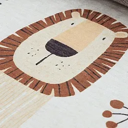 Tappeti per bambini - Lion Friends (beige)