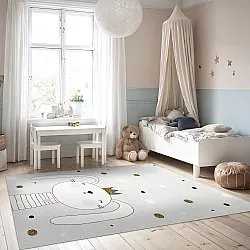 Tappeti per bambini - Rabbit Crown (grigio)