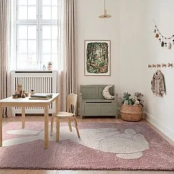 Tappeto per Bambini - Soft Bunny (rosa/crema)