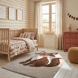Tappeto per Bambini - Soft Fox (crema/marrone)
