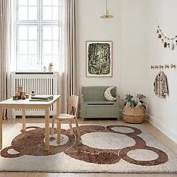 Tappeto per Bambini - Soft Teddybear (crema/marrone)