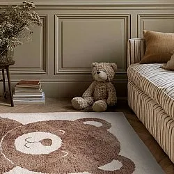 Tappeto per Bambini - Soft Teddybear (crema/marrone)